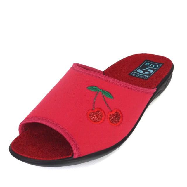 Kapcie damskie Adanex 28907 czerwony