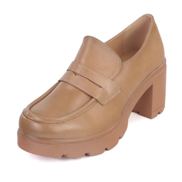 Półbuty damskie Potocki 12154 ciemny beż